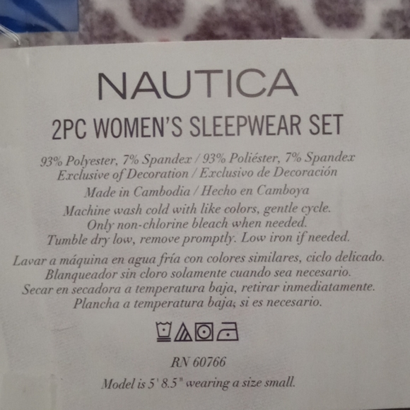 Nautica 2PC women's pajama/sleepwear set - Picture 6 of 7